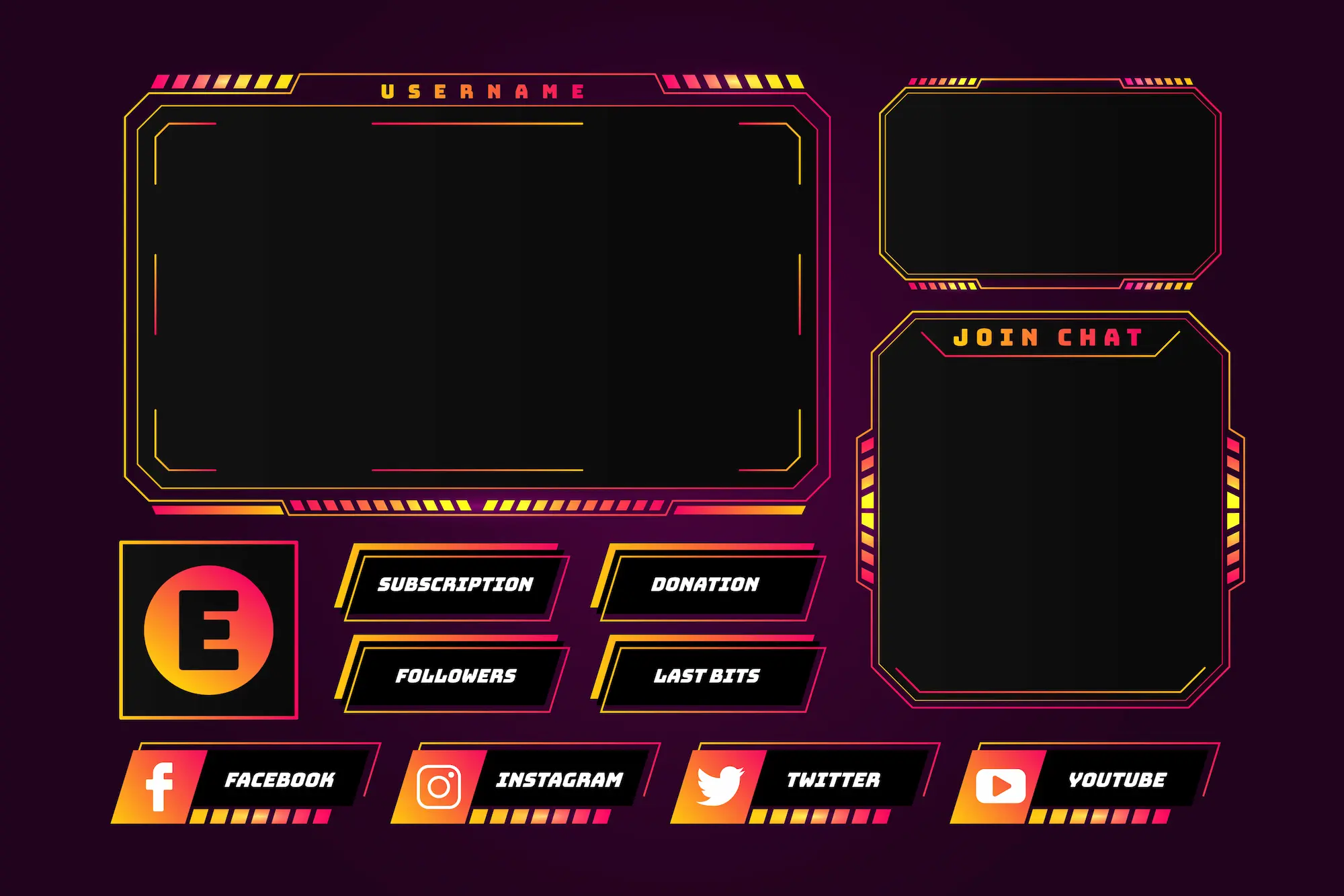 Placeit - Twitch Webcam Overlay Template for Streamers With a